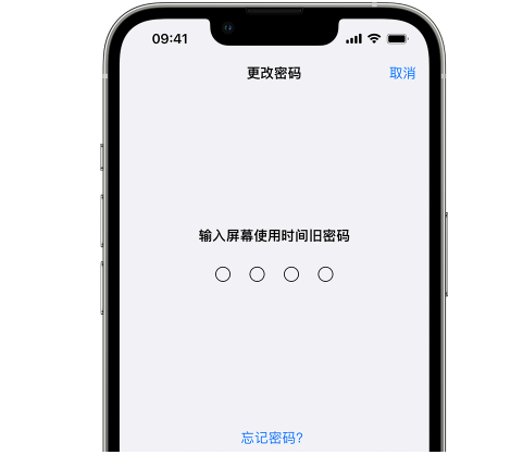 九龙坡iPhone屏幕维修分享iPhone屏幕使用时间密码忘记了怎么办 